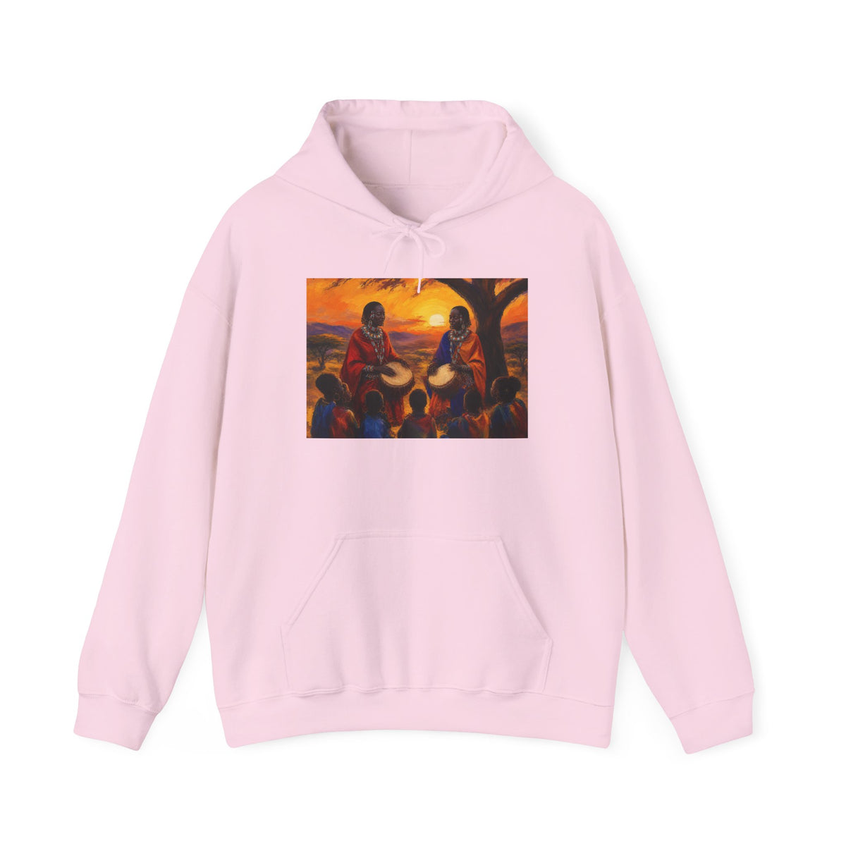 Woman Drummer's Hoodie – Sunset Scene