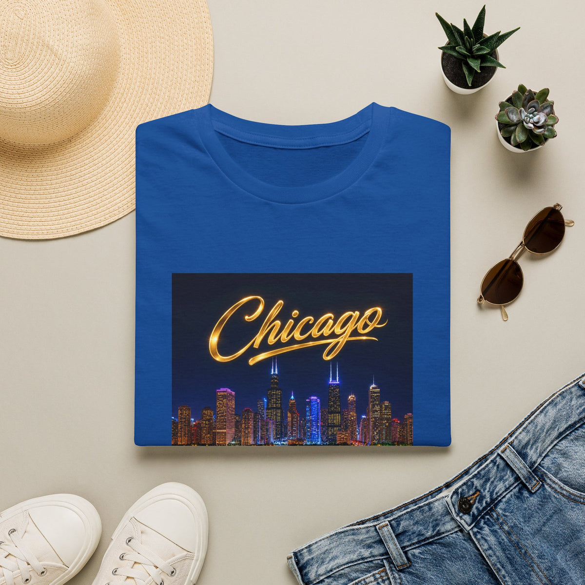 Chicago Unisex Soft style T-Shirt (city)