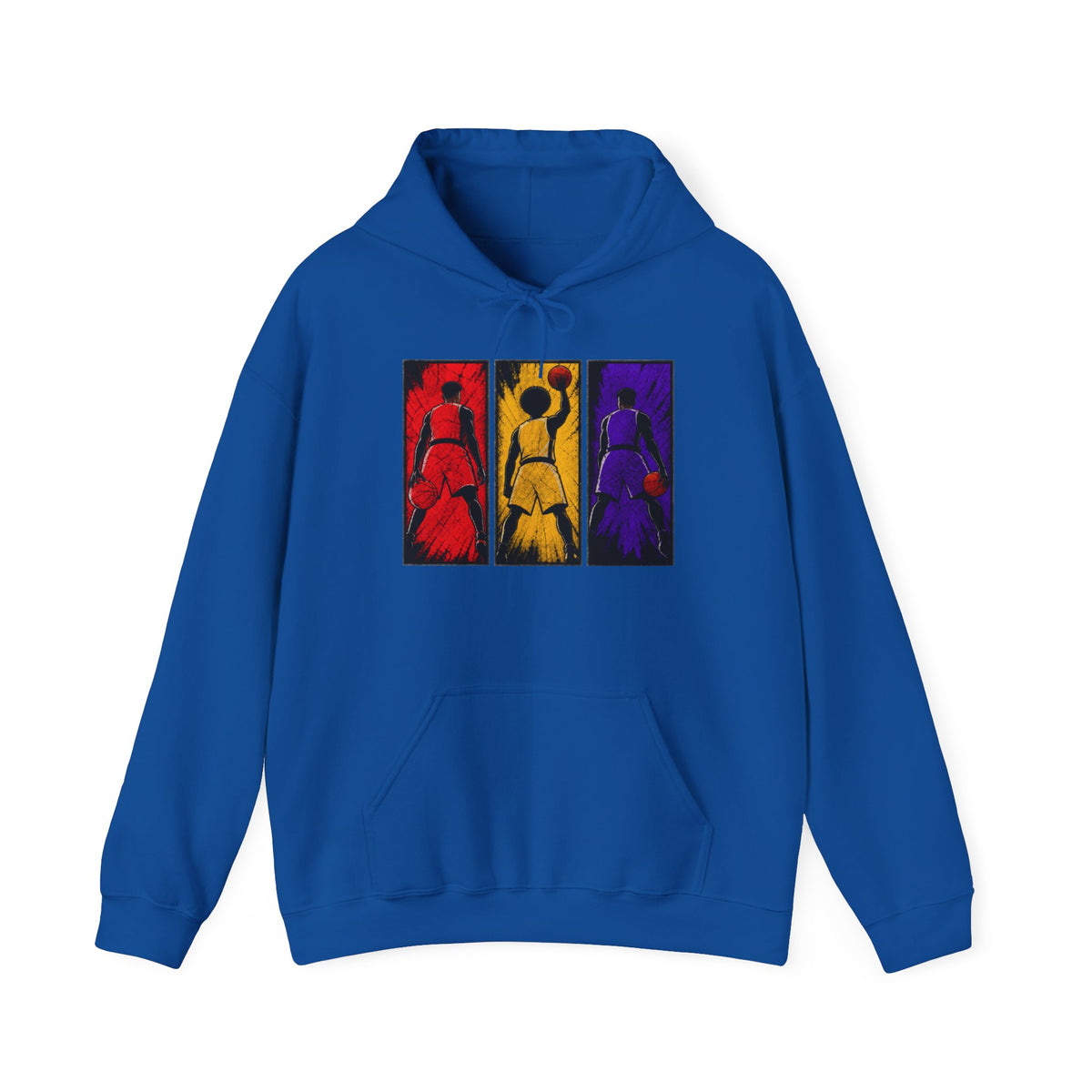 Abstract Triptych Basketball  Art Sweatshirt