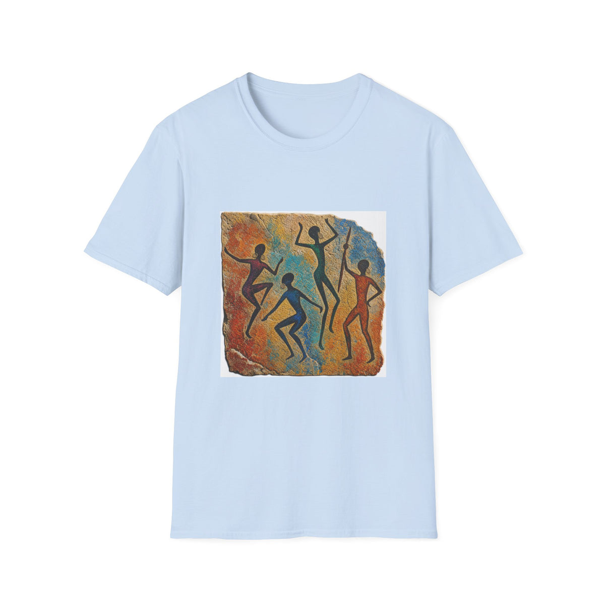 Tribal Dance T-Shirt — Vintage Cave Art Silhouette Tee