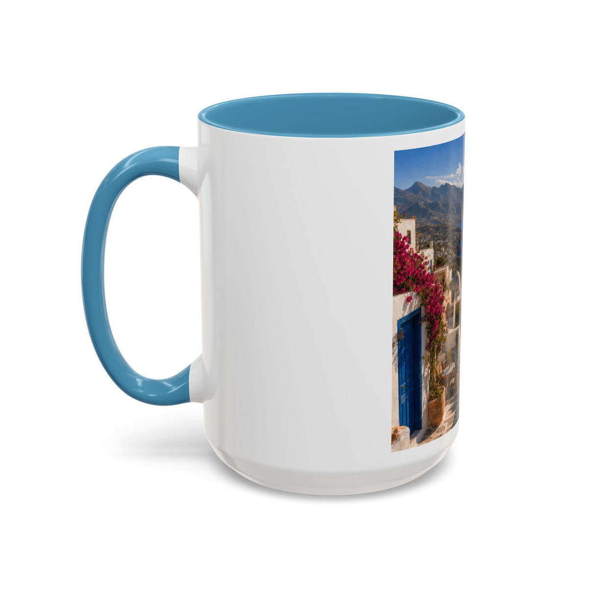 Crete Scenic Coffee Mug — Mediterranean Travel Souvenir Accent Mug (11/15oz)