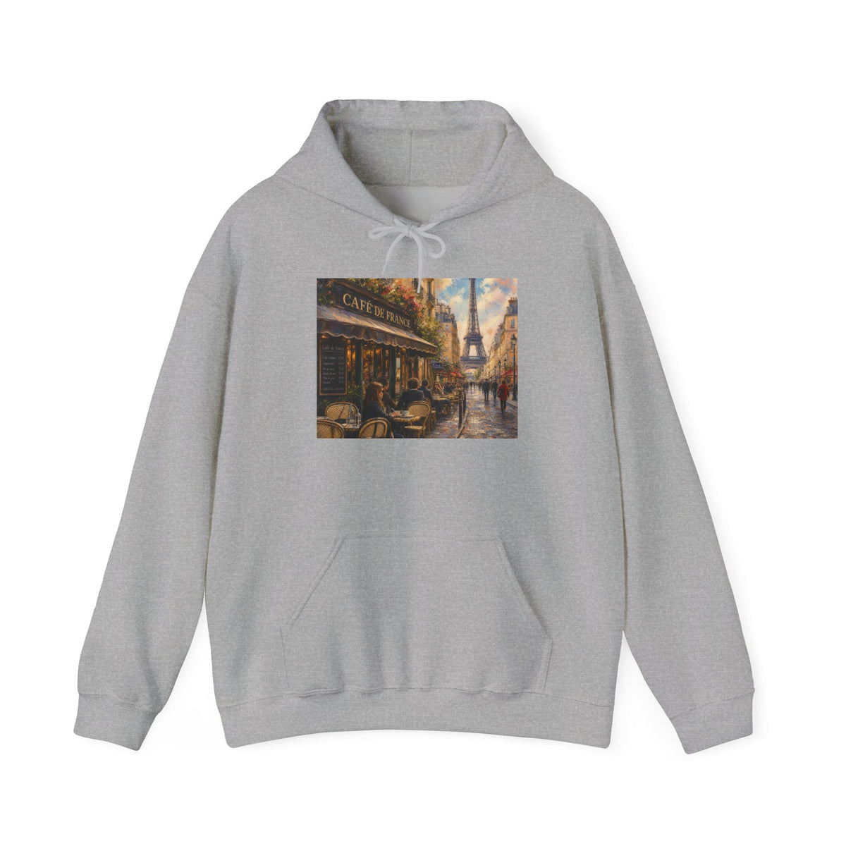 Paris City Graphic Hoodie — Heavy Blend Pullover | Paris Fan Gift