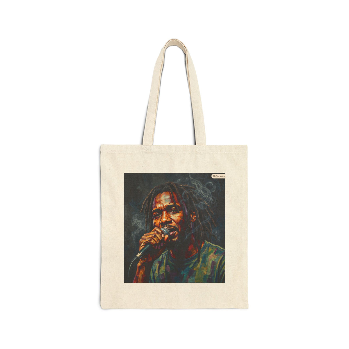 Tote Bag — Vintage Reggae Singer Portrait Canvas Tote