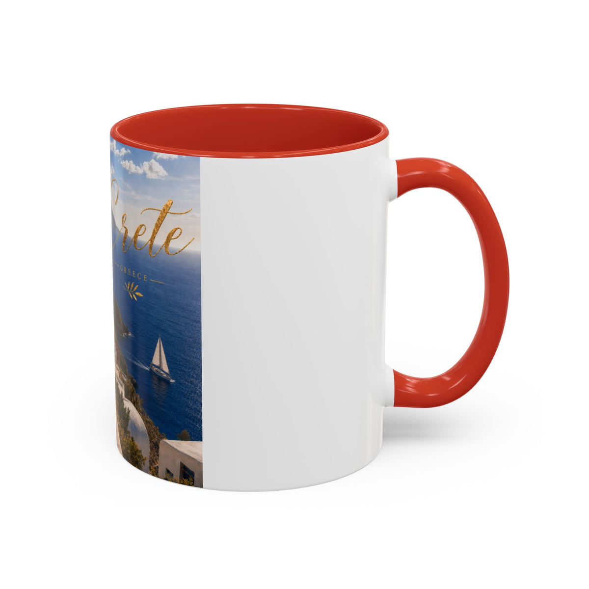 Crete Scenic Coffee Mug — Mediterranean Travel Souvenir Accent Mug (11/15oz)