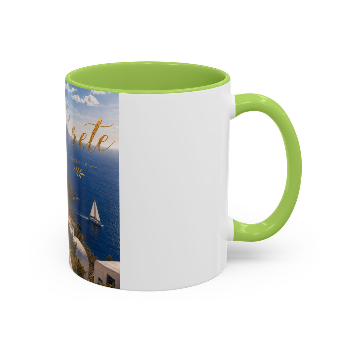 Crete Scenic Coffee Mug — Mediterranean Travel Souvenir Accent Mug (11/15oz)