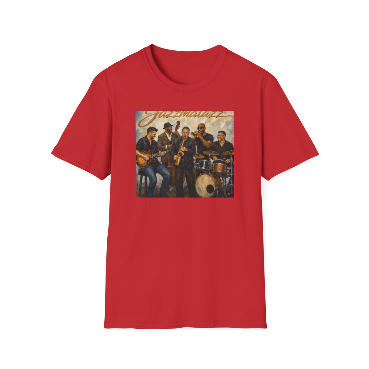 Jazz Band T-Shirt — 'Jazzmatazz' Vintage Music Tee for Musicians & Fans