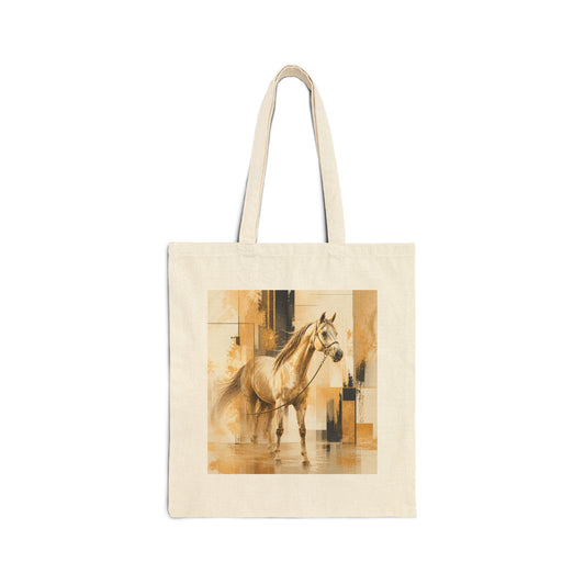 Canvas Tote Bag — Watercolor Horse Art Print