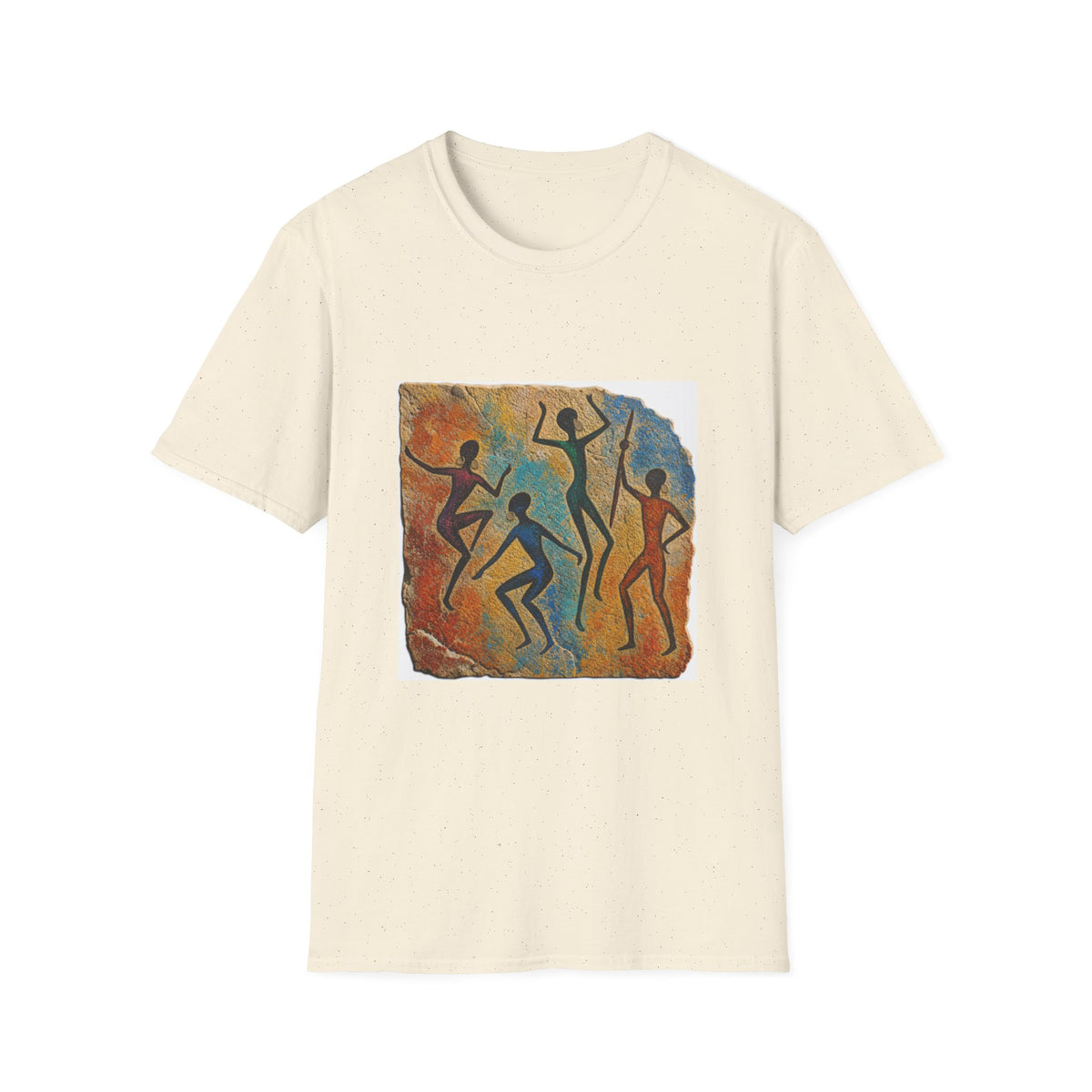 Tribal Dance T-Shirt — Vintage Cave Art Silhouette Tee