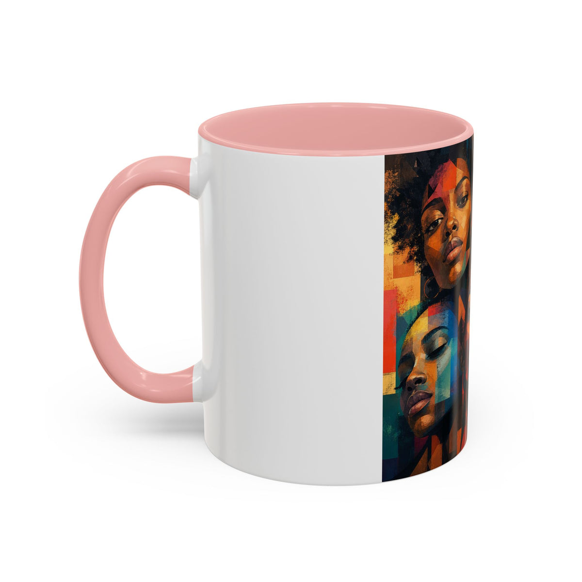 Afrocentric Portrait Coffee Mug – Colorful Black Women Art Accent Mug (11/15oz)