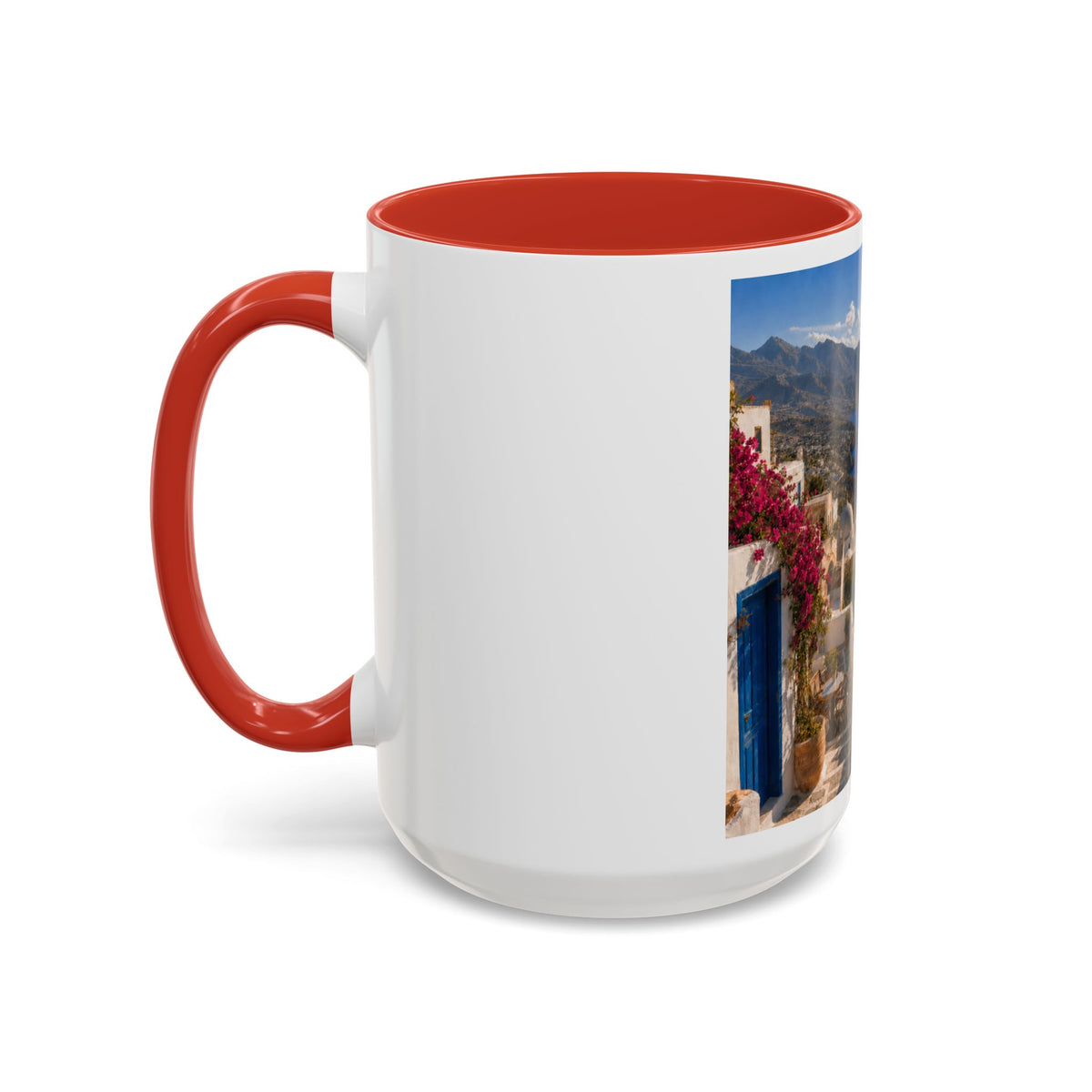 Crete Scenic Coffee Mug — Mediterranean Travel Souvenir Accent Mug (11/15oz)