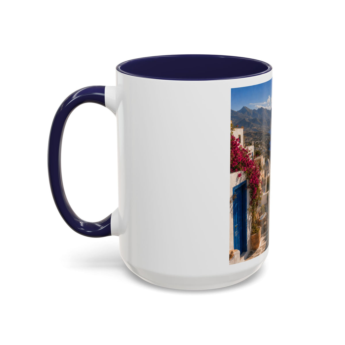 Crete Scenic Coffee Mug — Mediterranean Travel Souvenir Accent Mug (11/15oz)