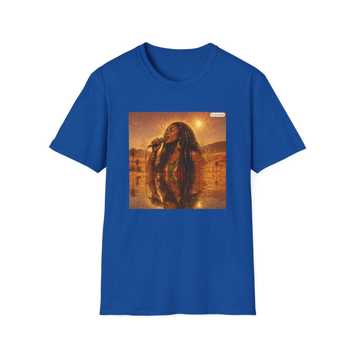 Reggae Soul Singer T‑Shirt — Vintage Sunset Rasta Vibe Tee
