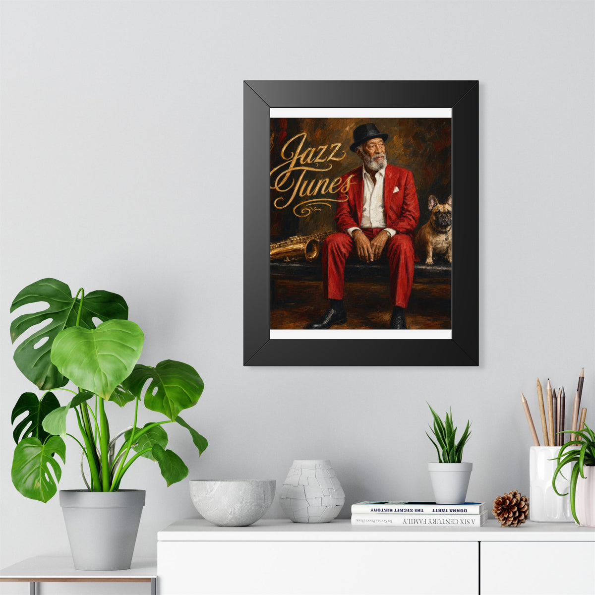 Jazz Tunes Framed Vertical Poster