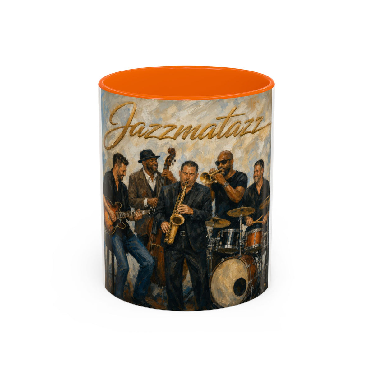 Jazzmatazz Band Accent Coffee Mug – Vintage Jazz Musicians 11/15oz