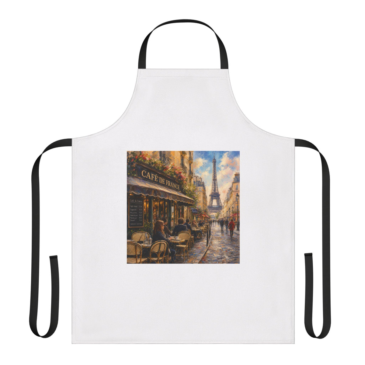 Paris City Graphic Apron — Chef’s Apron | Paris Lover Kitchen Gift