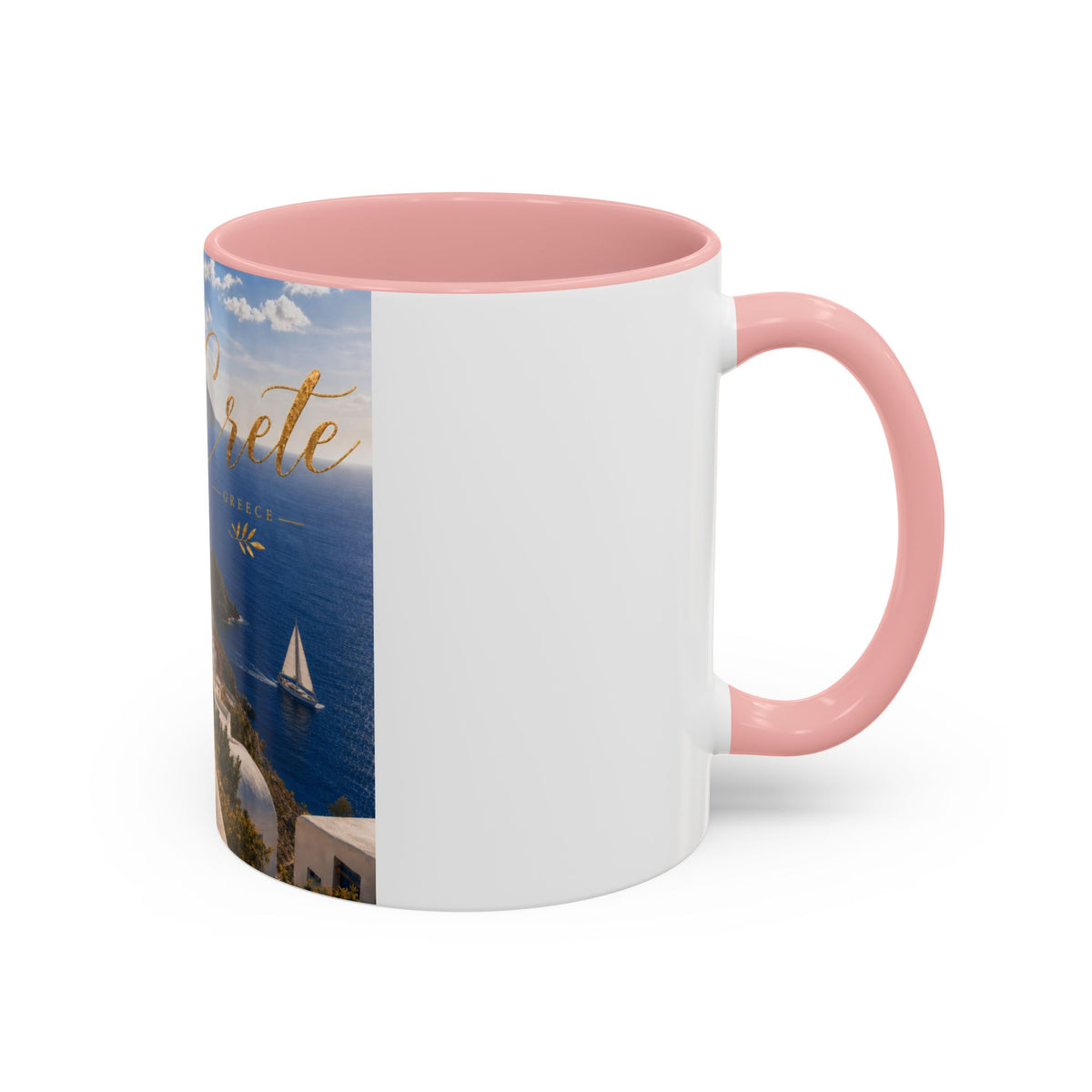 Crete Scenic Coffee Mug — Mediterranean Travel Souvenir Accent Mug (11/15oz)