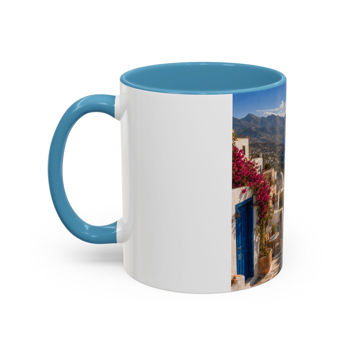 Crete Scenic Coffee Mug — Mediterranean Travel Souvenir Accent Mug (11/15oz)