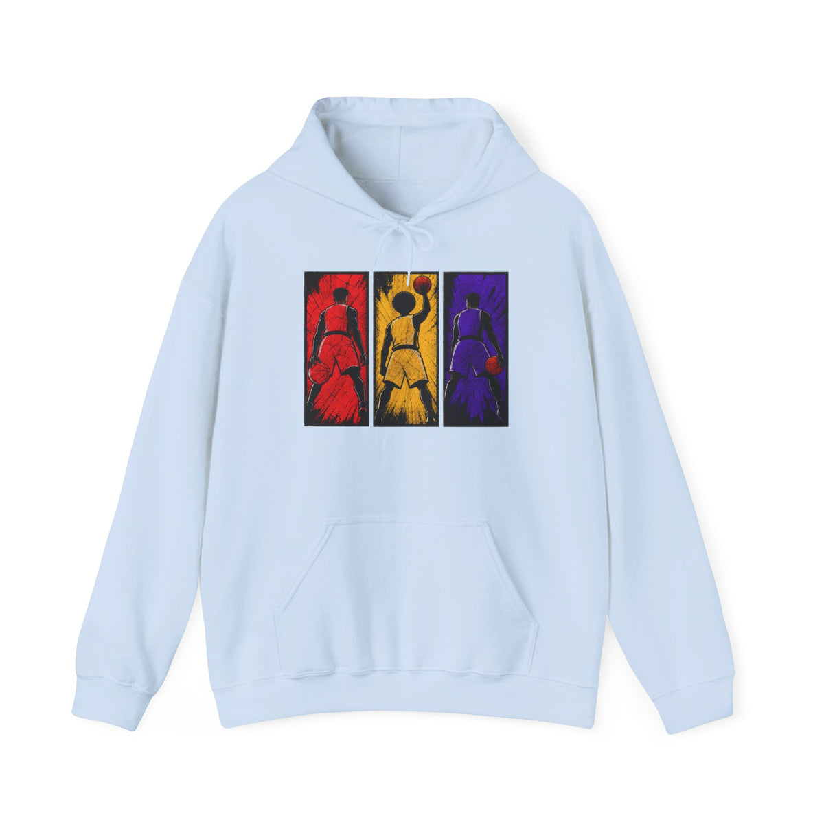 Abstract Triptych Basketball  Art Sweatshirt
