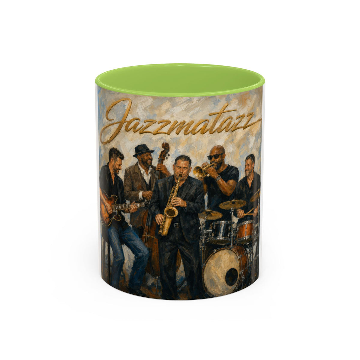 Jazzmatazz Band Accent Coffee Mug – Vintage Jazz Musicians 11/15oz