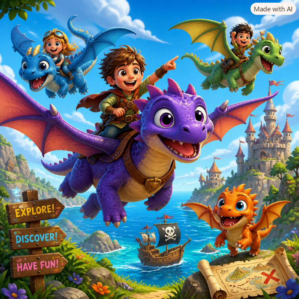 Kids Dragon Back Pack