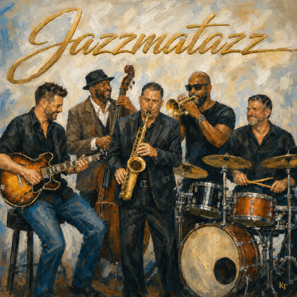 Jazzmatazz T-Shirt (Hand Painted)