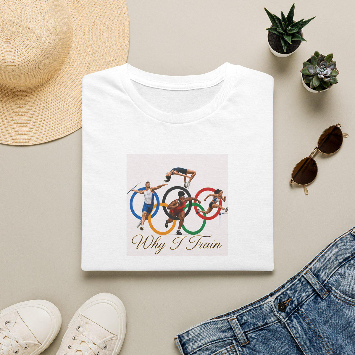 Olympic Rings Gymnastics Why I Train T-Shirt | Gymnast Tee