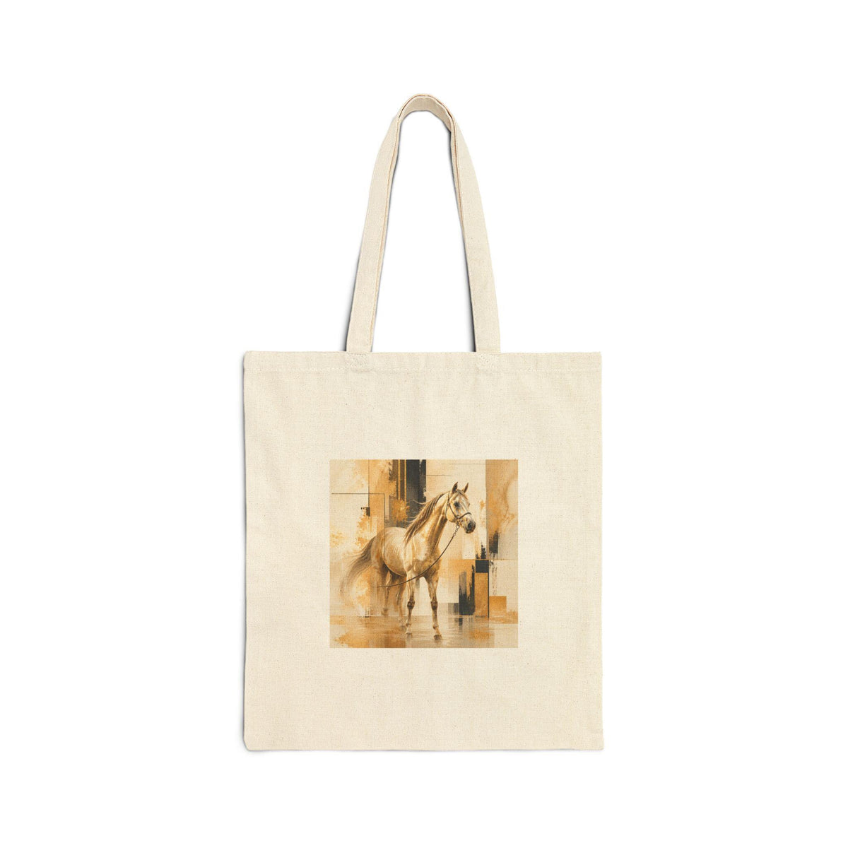 Golden Horse Hoodie: Abstract Art Print, Equestrian Apparel