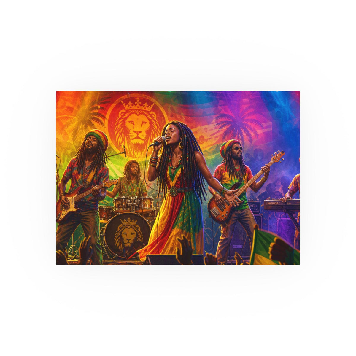 Reggae Band Concert Poster | Satin or Archival Matte Posters