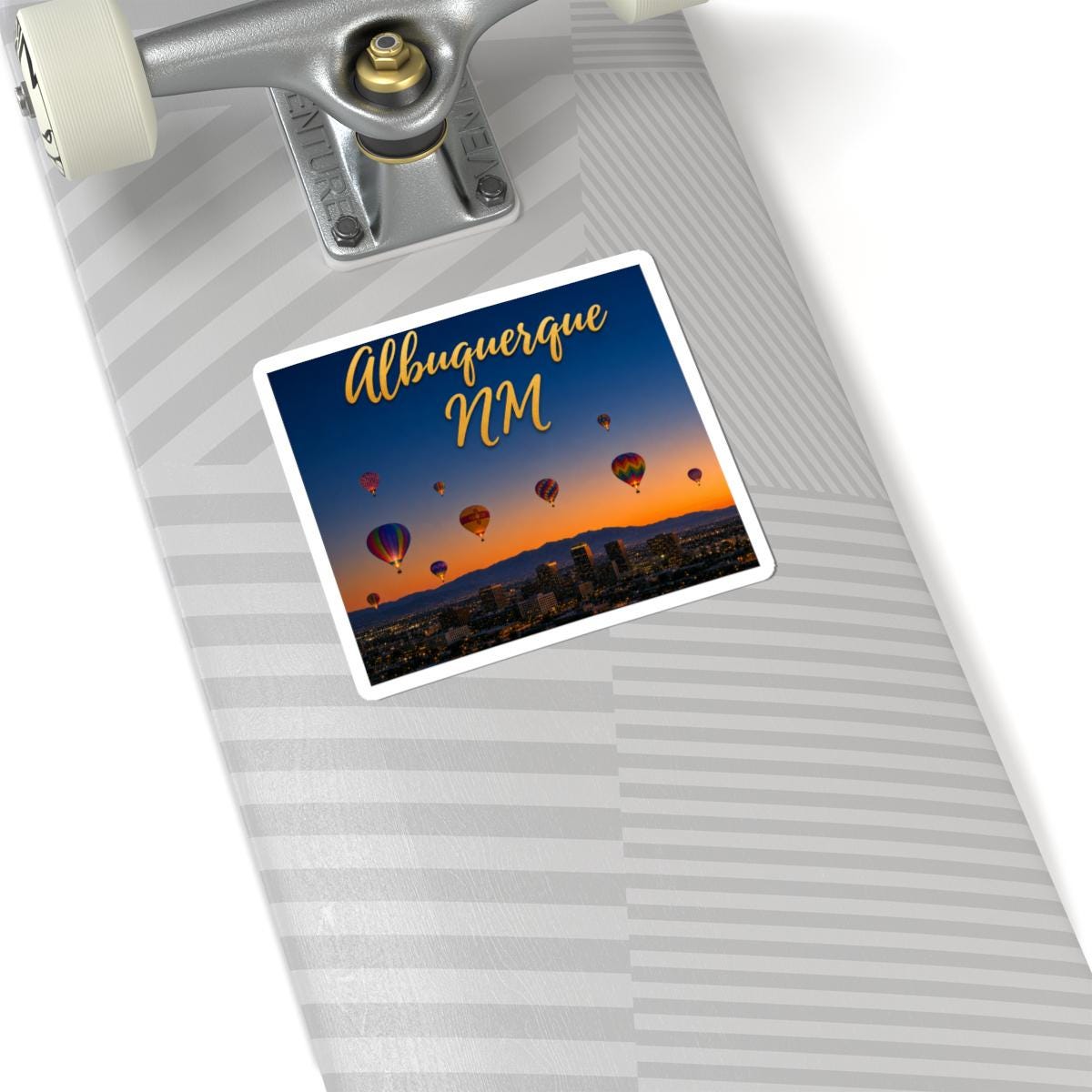 Albuquerque NM Hot Air Balloon Vinyl Sticker (Kiss-Cut)