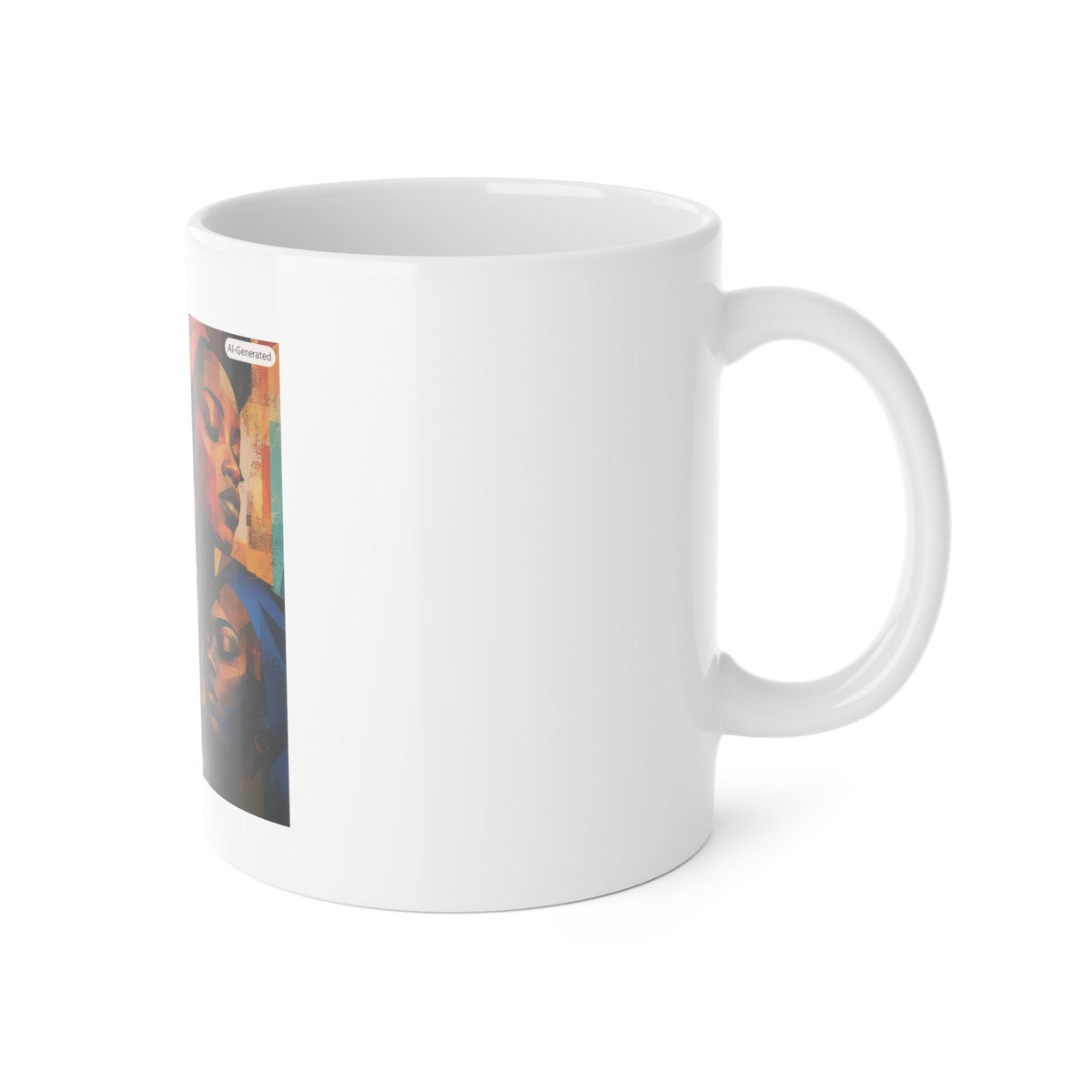 Colorful Afrocentric Faces Mug | Black Woman Portrait Collage