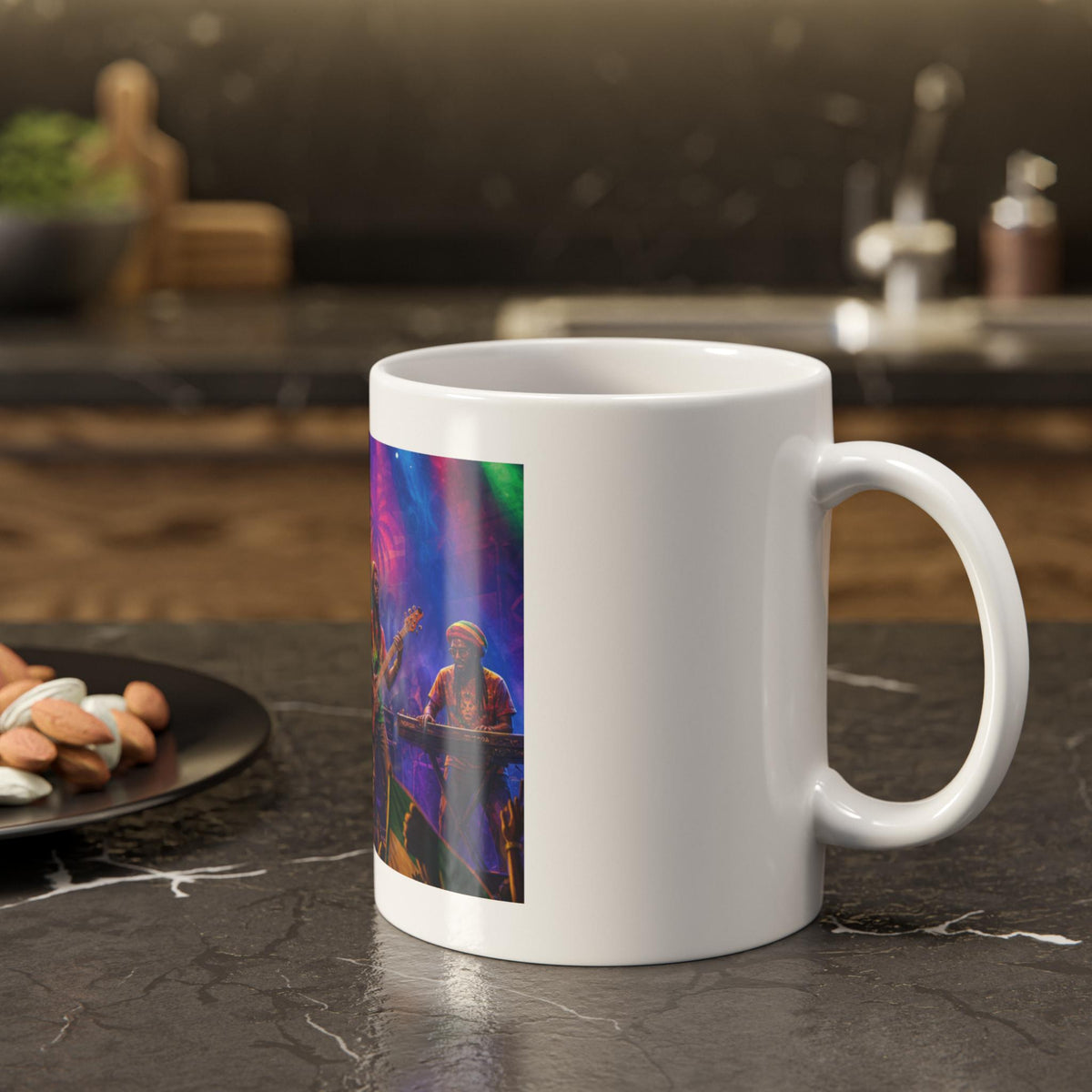 Reggae Band Concert Artwork Mug | White Ceramic 11oz