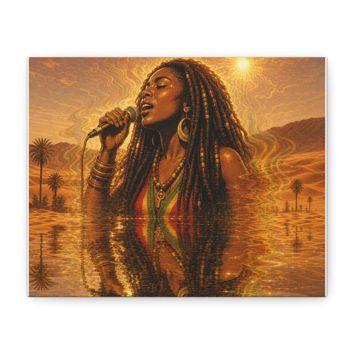 Reggae Soul Singer Matte Canvas