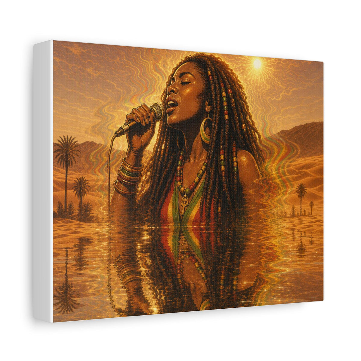 Reggae Soul Singer Matte Canvas