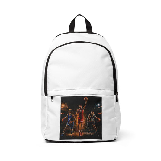 Basketball Players Scene Backpack | Sports Court Hoop Night