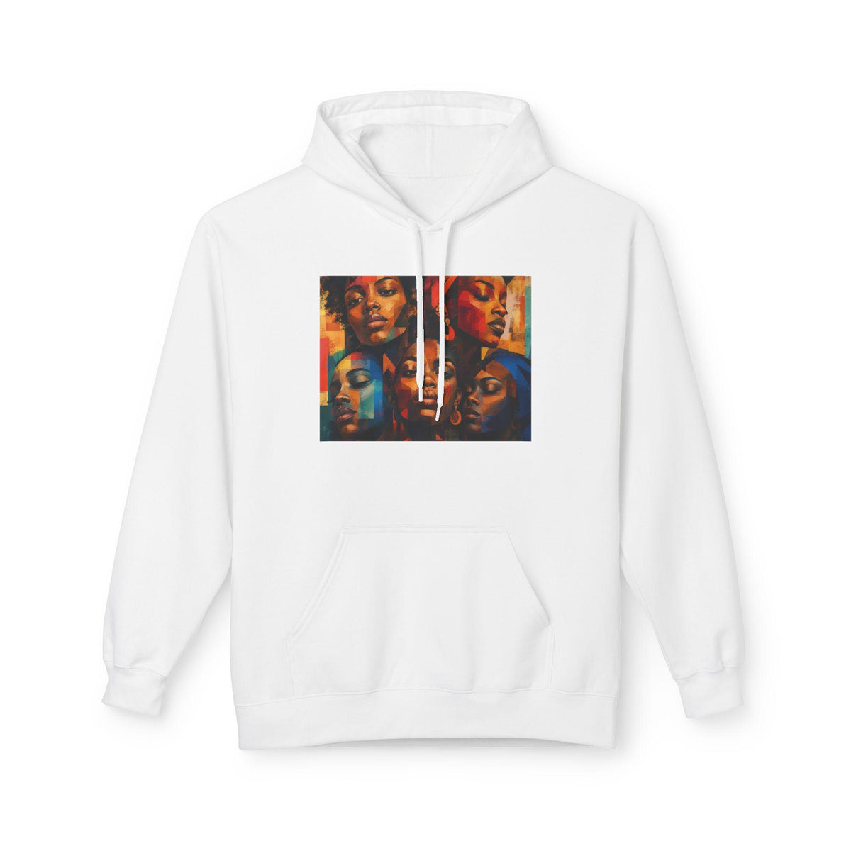 Colorful Soul Faces Hoodie | Pop Art Portraits, Abstract Woman Faces