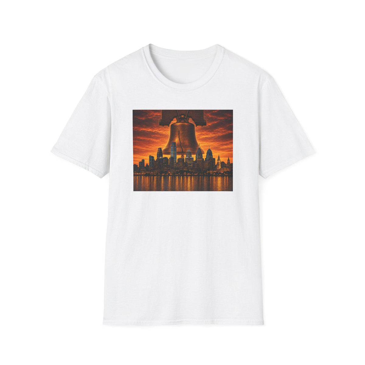 Philadelphia Liberty Bell Sunset T-Shirt