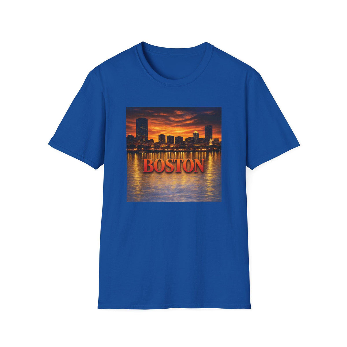 Boston Skyline Sunset T-Shirt