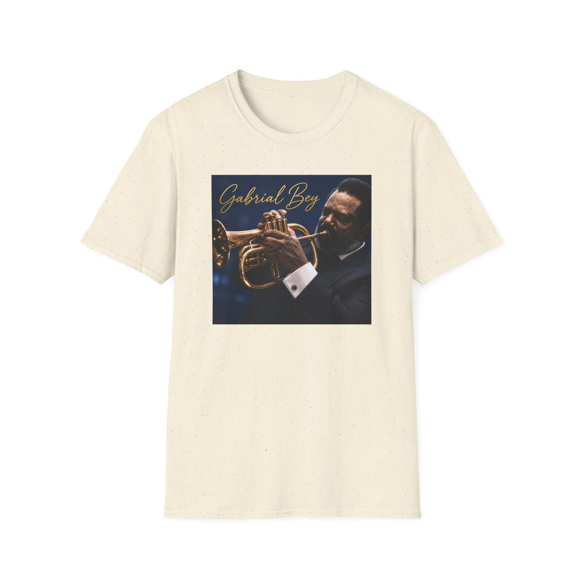 Gabriel Boy Trumpet Portrait T-Shirt  Vintage Jazz Musician Tee