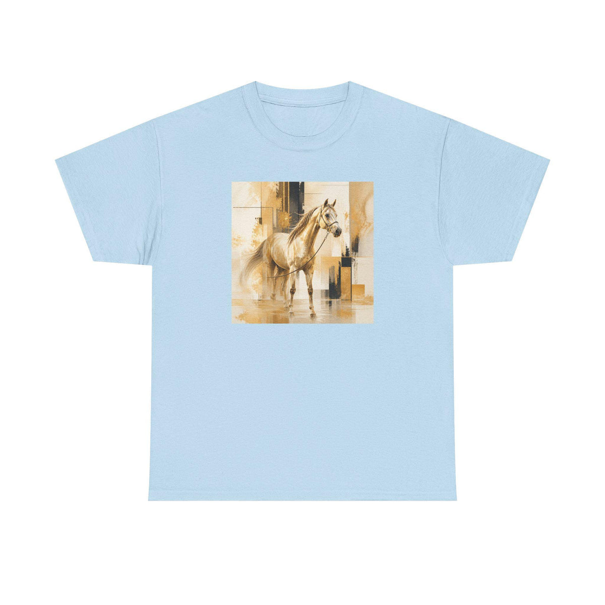 Watercolor Horse Tee | Abstract Equestrian Art, Neutral Tones