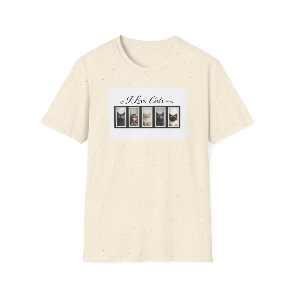 I Love Cats T-Shirt - Vintage Photo Cat Collage Tee