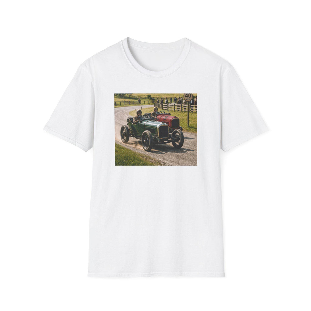 Vintage Racing Car T-Shirt | Classic Antique Auto Illustration