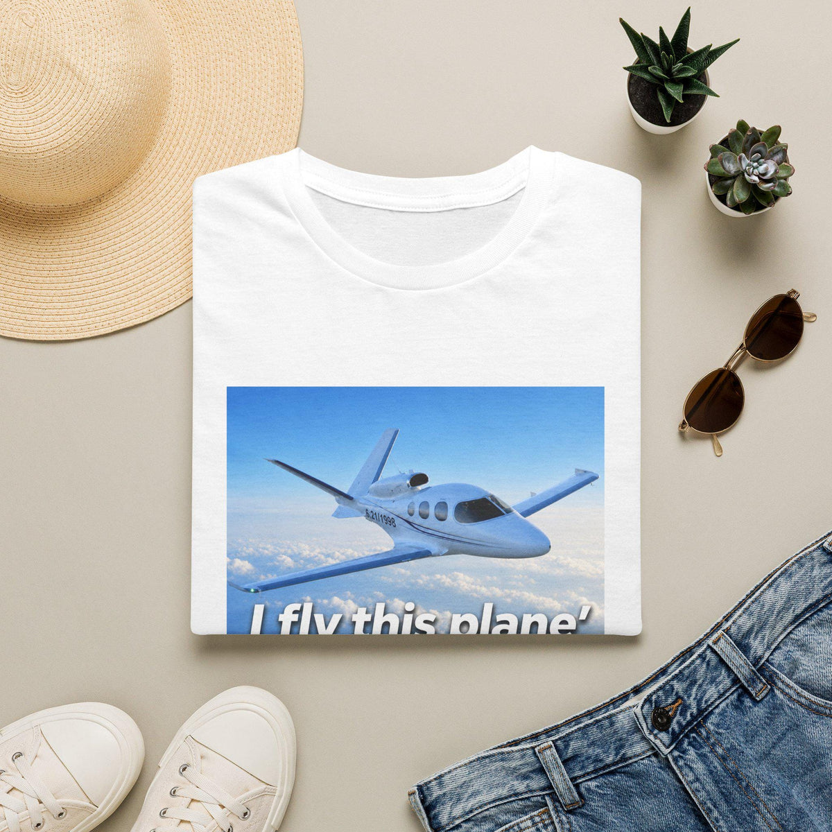 I fly this plane T-Shirt | Small Plane Graphic, Aviation Shirt