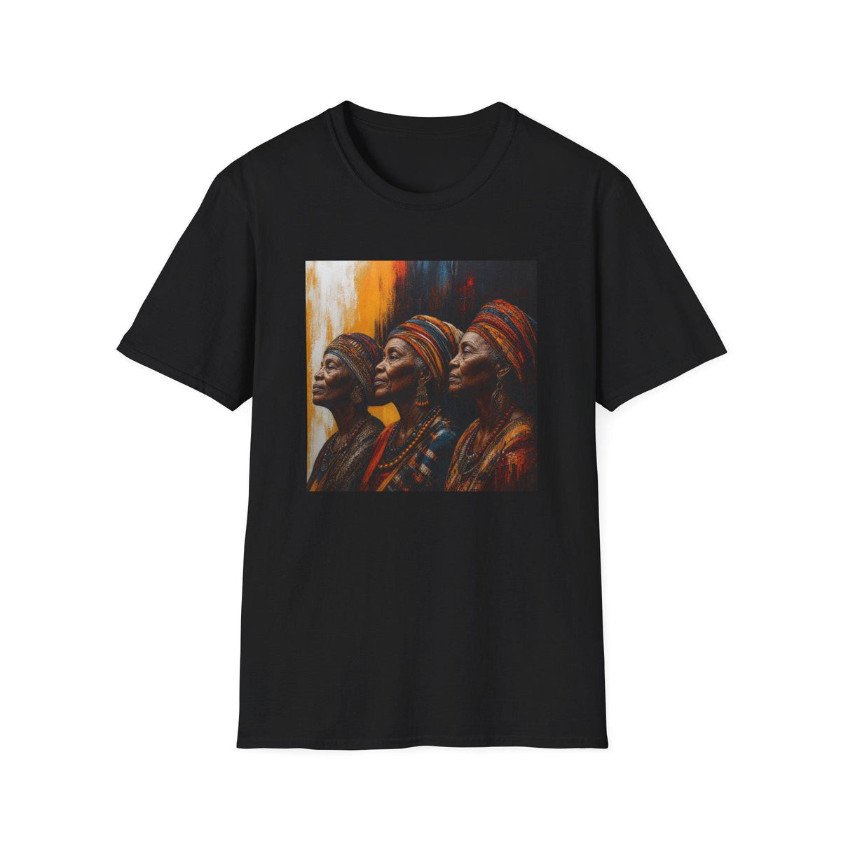 African Queens Portrait T-Shirt  Regal Women Art Tee