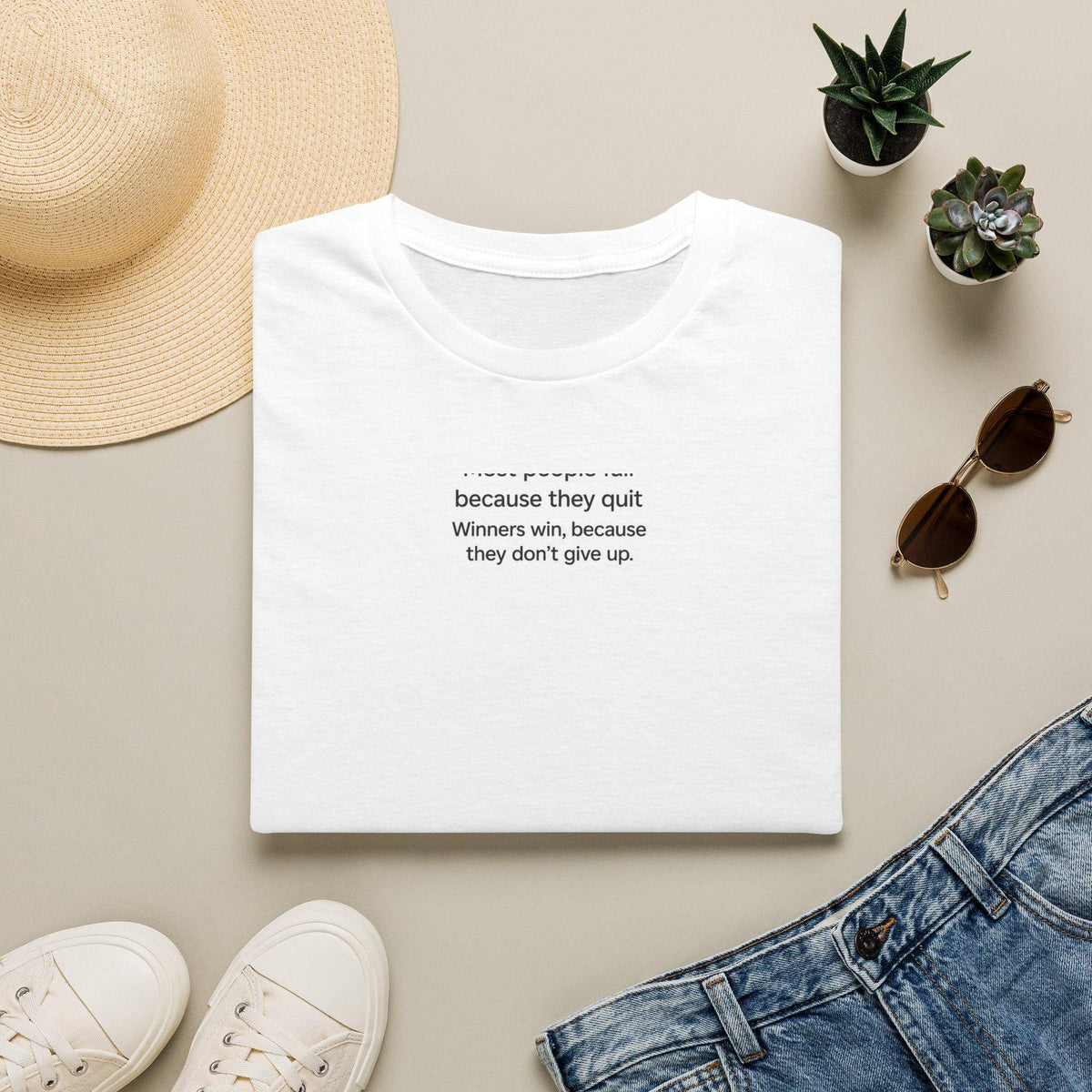 Minimal Motivational Quote T-Shirt | tiny text inspirational tee