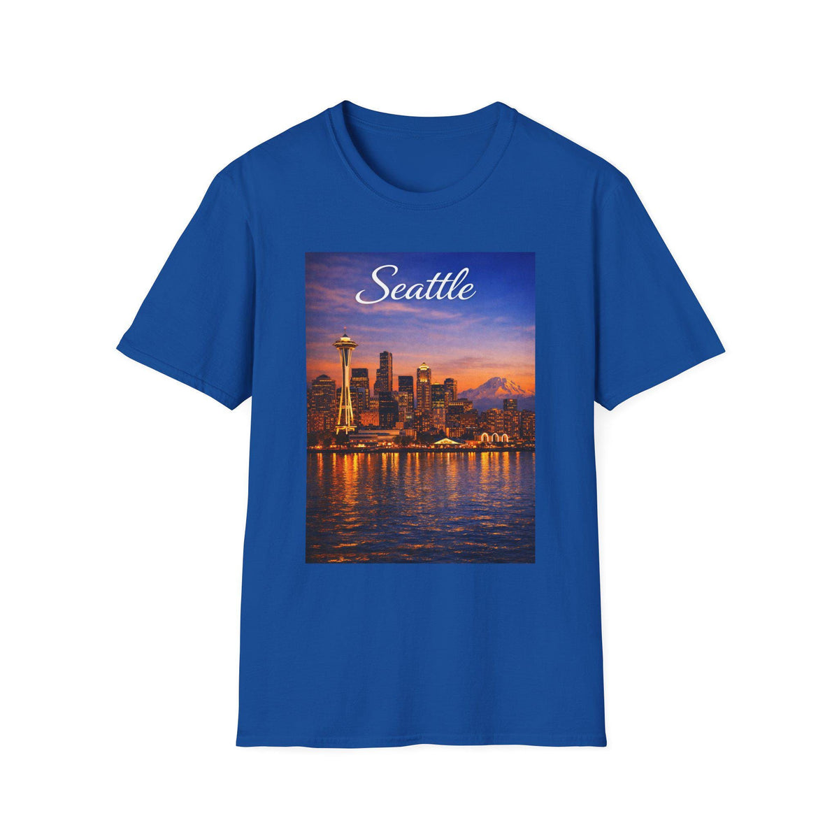 Seattle skyline sunset T-Shirt | Seattle cityscape tee