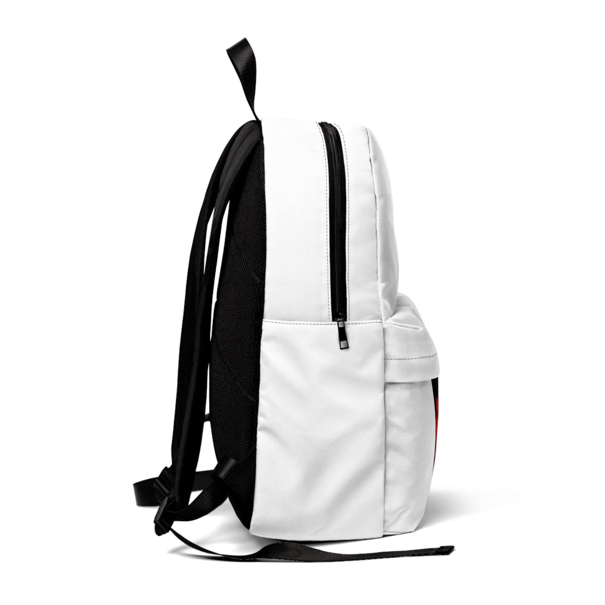 Color Block Basketball Player Backpack | Red Yellow Purple Silhouette