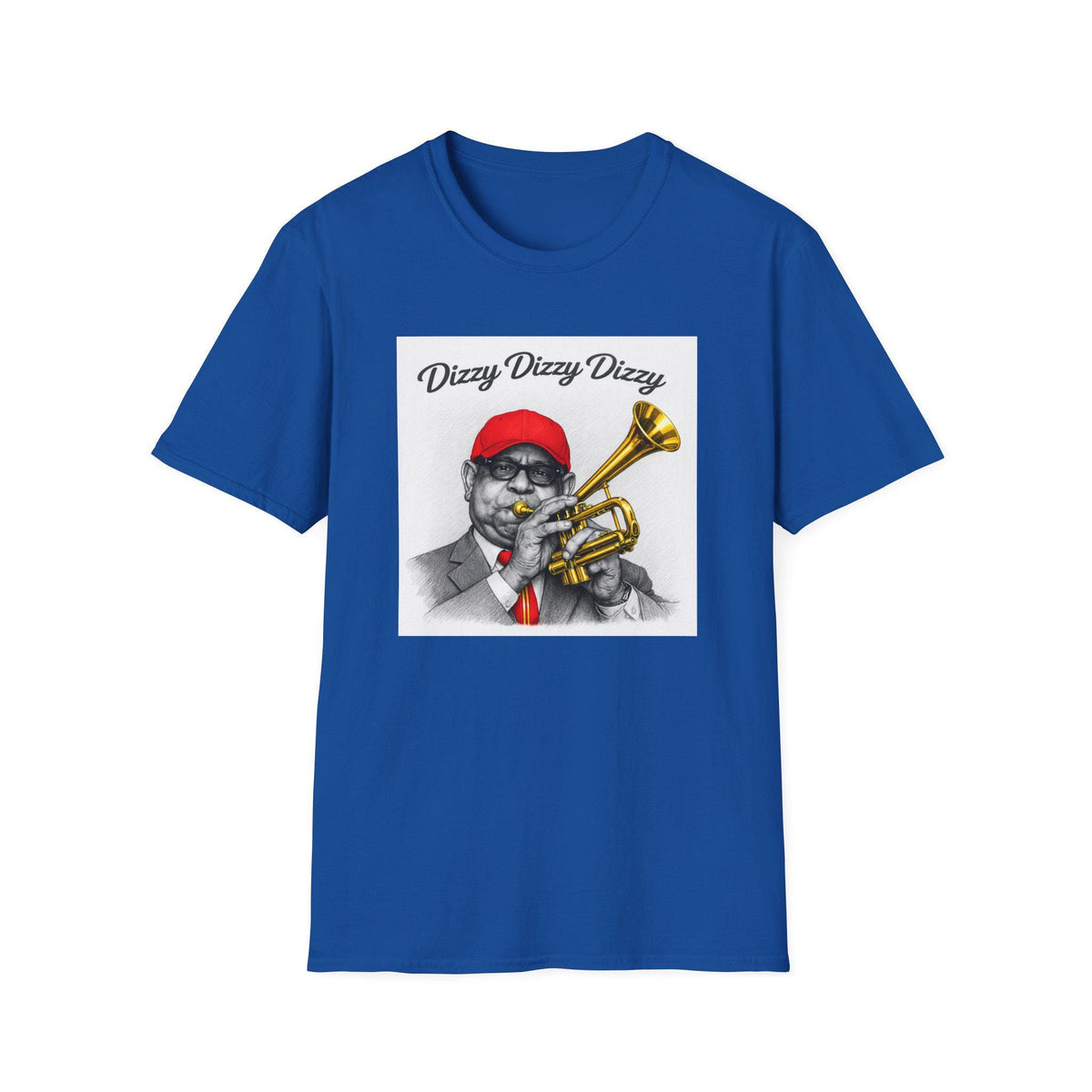 Dizzy Gillespie Trumpet Player T-Shirt | Jazz Musician Graphic Tee