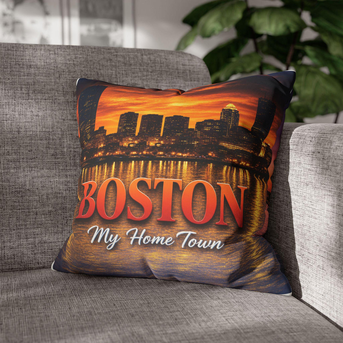 Faux Suede Square Pillowcase