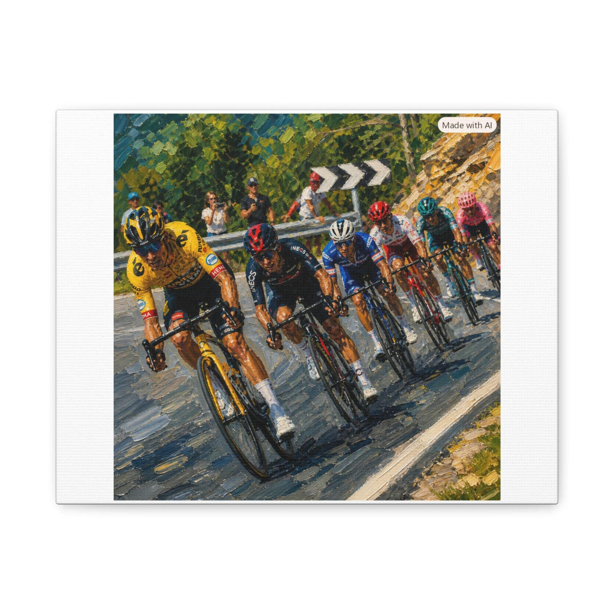 Cycling Race Peloton Matte Canvas