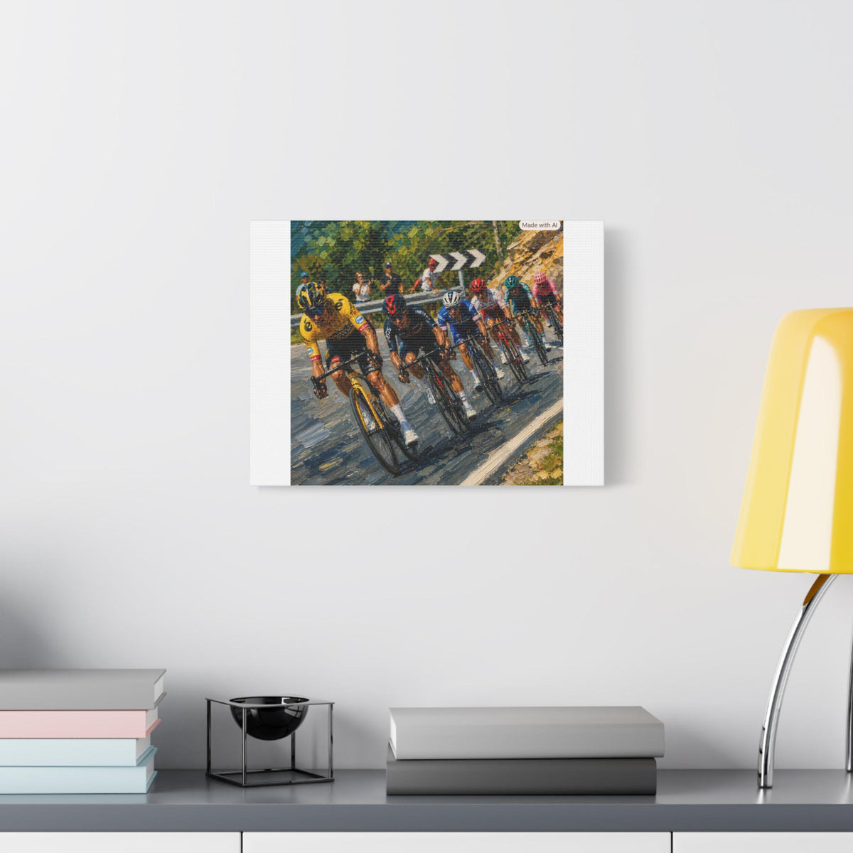 Cycling Race Peloton Matte Canvas